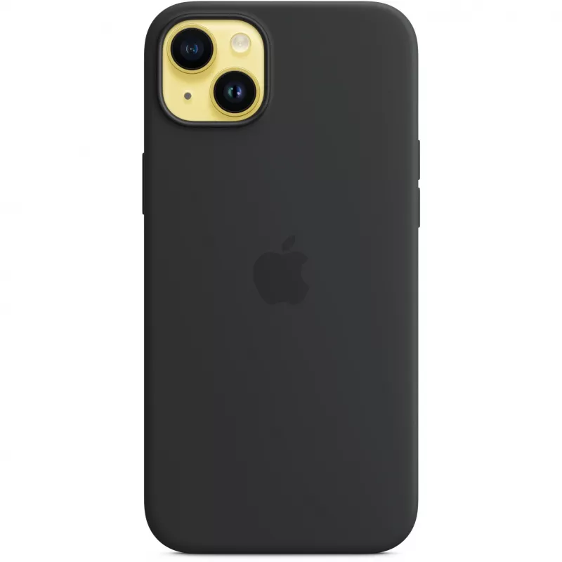 Capa de silicone Apple iPhone 14 Plus com MagSafe – Midnight