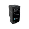 Toner Lexmark CS720 Standard Yield 2500 páginas ciano
