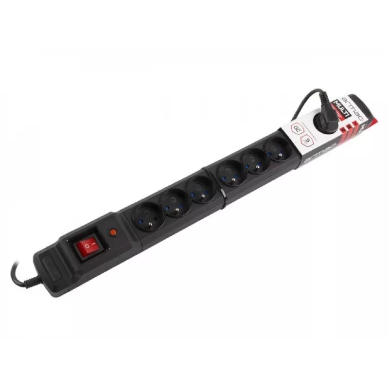 Proteção contra sobretensão Armac M9/15/CZ preto 9 tomadas AC 250V 1,5m