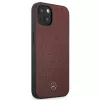 Mercedes MEHCP13SPSQRE iPhone 13 mini 5,4 vermelho/vermelho capa rígida couro padrão estrela