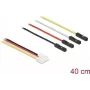 Cabo conversor IOT Grove DeLOCK 4 x ficha macho de pinos para 4 x conector fêmea jumper 40 cm