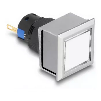 Lâmpada industrial LED para máquinas DELOCK 22058 — 1 LED, IP40/IP65, AC 250V, 5A, 25×42×25 mm