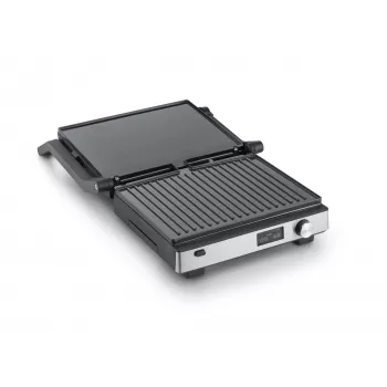 Grelhador de contacto Severin KG 2380 preto prateado 2000W aço inoxidável