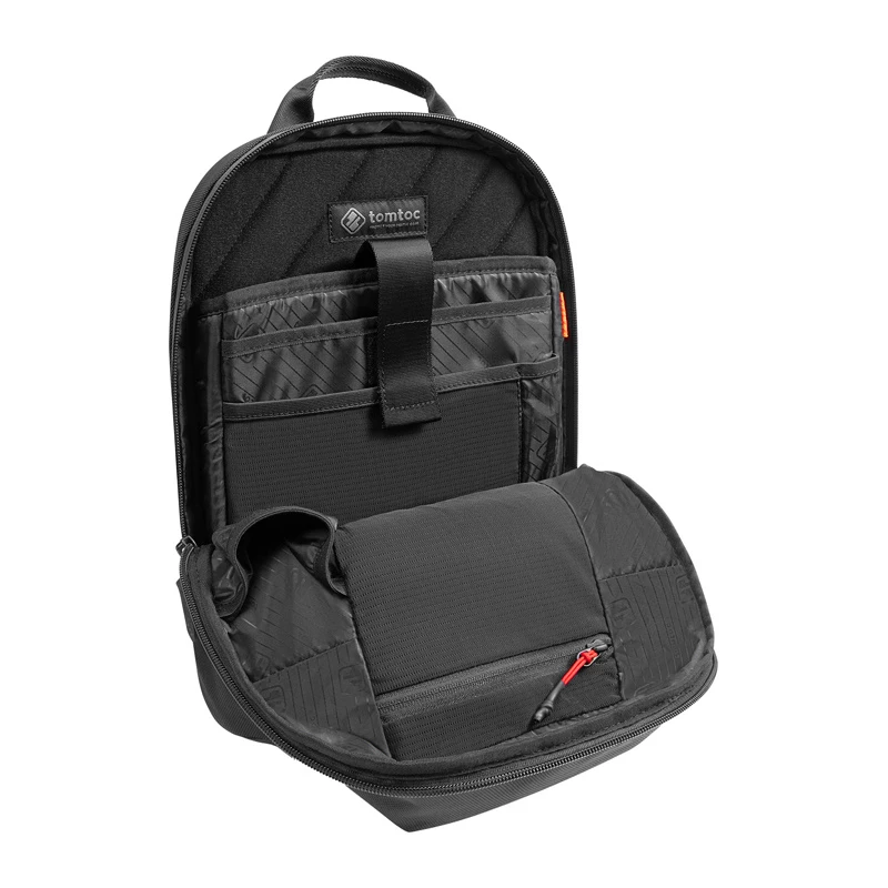 Bolsa de tiracolo Tomtoc Navigator-T24 S — preto, compacta para o dia a dia