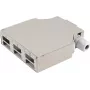 Caixa de distribuição ShiverPeaks BS07-65010 6 vias metal cinzento para montagem em calha DIN