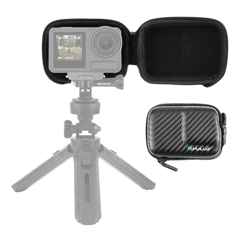 Mini bolsa para câmara para DJI Osmo Action 4/3 PU946B, estojo de proteção compacto, preto
