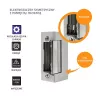 Fechadura eletromagnética QOLTEC 52459 12V simétrica com memória e bloqueio