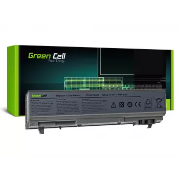 Bateria para portátil Green Cell DE09 para DELL Latitude E6400 E6410 E6500, Li-Ion 4400 mAh, 11,1 V, 6 células, prateado