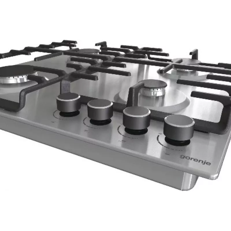 Placa de fogão Gorenje G642ABX aço inoxidável encastrar 60 cm gás 4 zonas