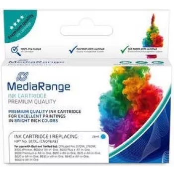 Cartucho MediaRange HP NR 951XL Chip & Ink Level ciano