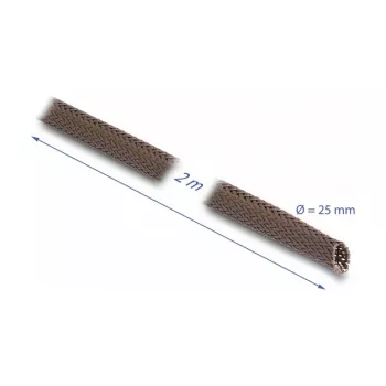 Manga de proteção para cabos DeLOCK 20901 castanho poliéster 2,5 cm