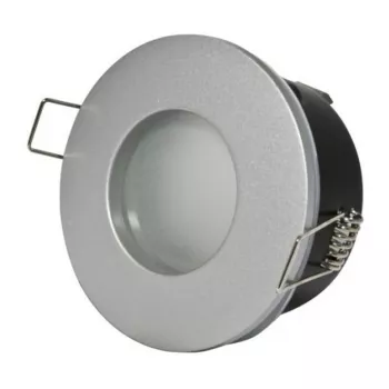 Synergy 21 LED retrofit GU10 / GX5,3 kit de teto encastrável IP65 prateado