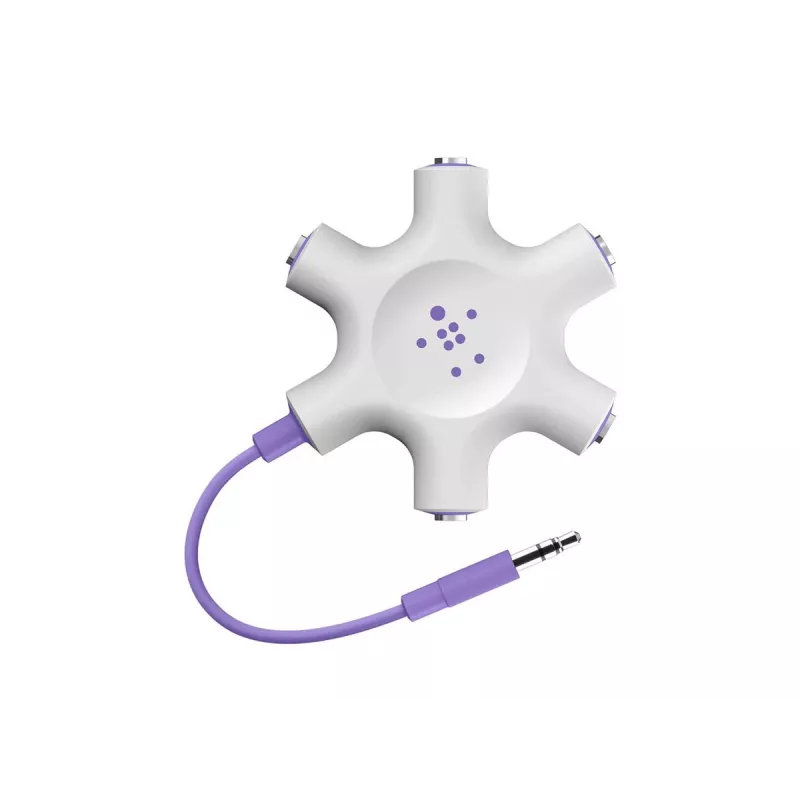 Belkin F8Z274BT - verde - branco - 1x 3,5 mm - 5x 3,5 mm - macho - fêmea