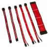 Kolink Core Adept COREADEPT-EK-RED kit de extensão de cabos entrançados, 6 cabos, vermelho