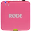 Microfone sem fios RODE Wireless GO III rosa — sistema compacto de transmissor e recetor de dois canais
