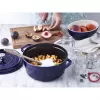 Cocotte redonda de ferro fundido Staub 24 cm Azul-escuro