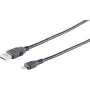 Cabo USB S/CONN 14-11185 USB 2.0 1,8 m preto