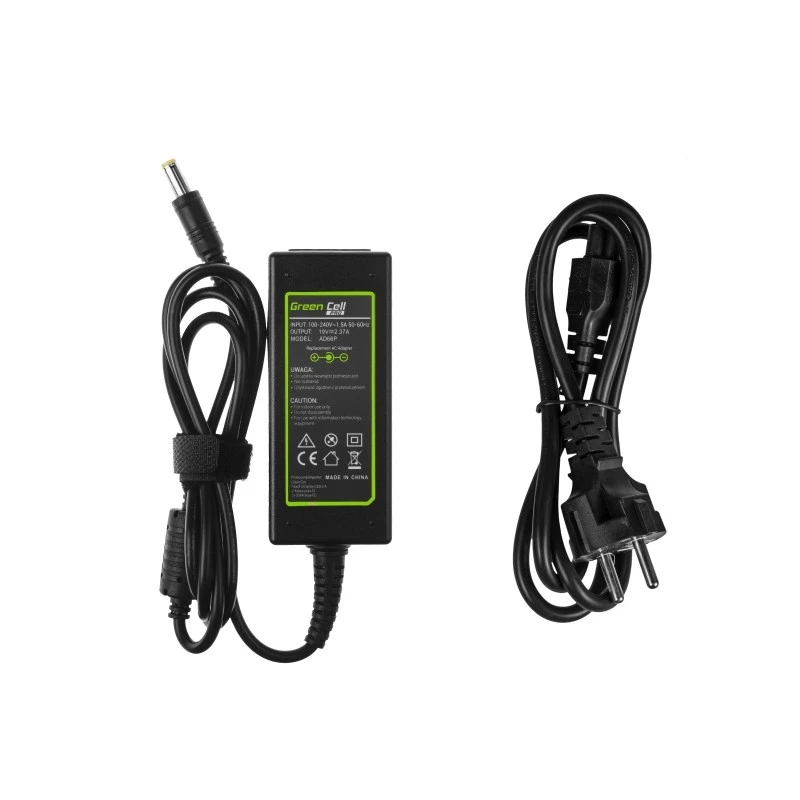 Carregador Green Cell Pro para Acer Aspire E5-511 E5-521 E5-573 E5-573g Es1-131 Es1-512 Es1-531 V5-171 19V 2,37A 45W