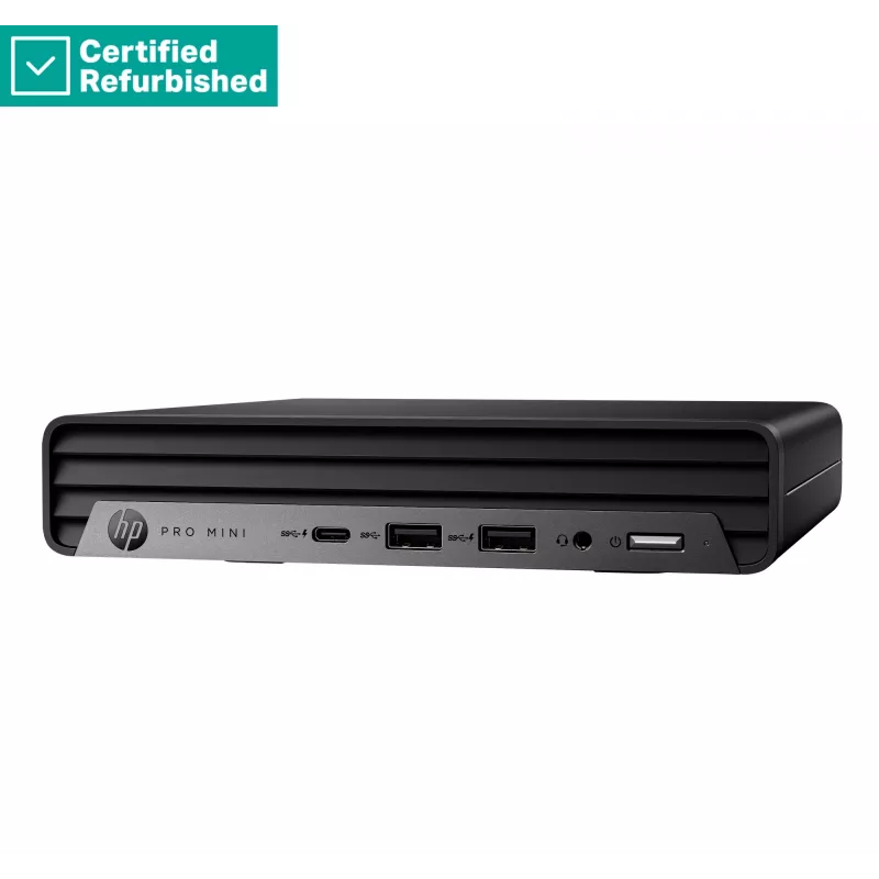 RENEW SILVER HP Pro 400 G9 Mini - i5-13500T, 8GB, 256GB SSD, rato USB, Win 11 Pro, 1 ano