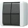 JUNG 809W interruptor elétrico botão preto - branco (809W)