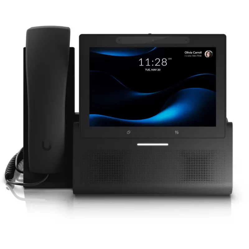 Telefone IP Ubiquiti UTP-G3-Touch-Enterprise preto ecrã de 7 polegadas câmara 5MP