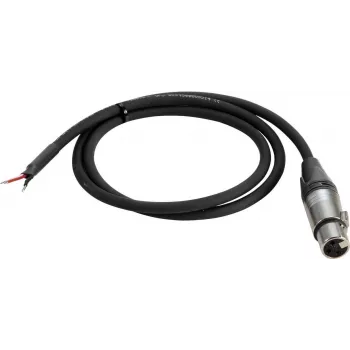 Cabo DMX 3 pinos conector fêmea PSSO modelo 30227839 com extremidades abertas