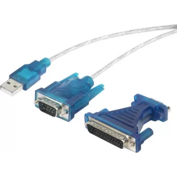 Cabo série Renkforce RF-4222053 USB Type-A DB-25 preto 0,4 m