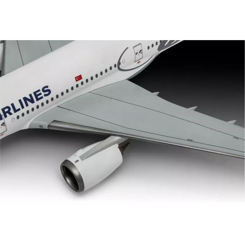 Avião de modelo em plástico REVELL Airbus A350-900 Turkish Airlines Escala 1/144
