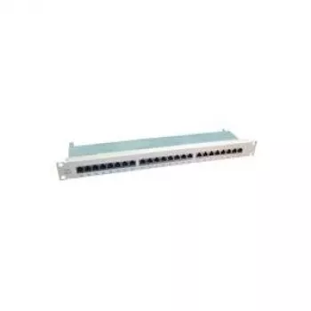 Patch panel VALUE Cat.6 19 polegadas 24 portas blindado cinzento