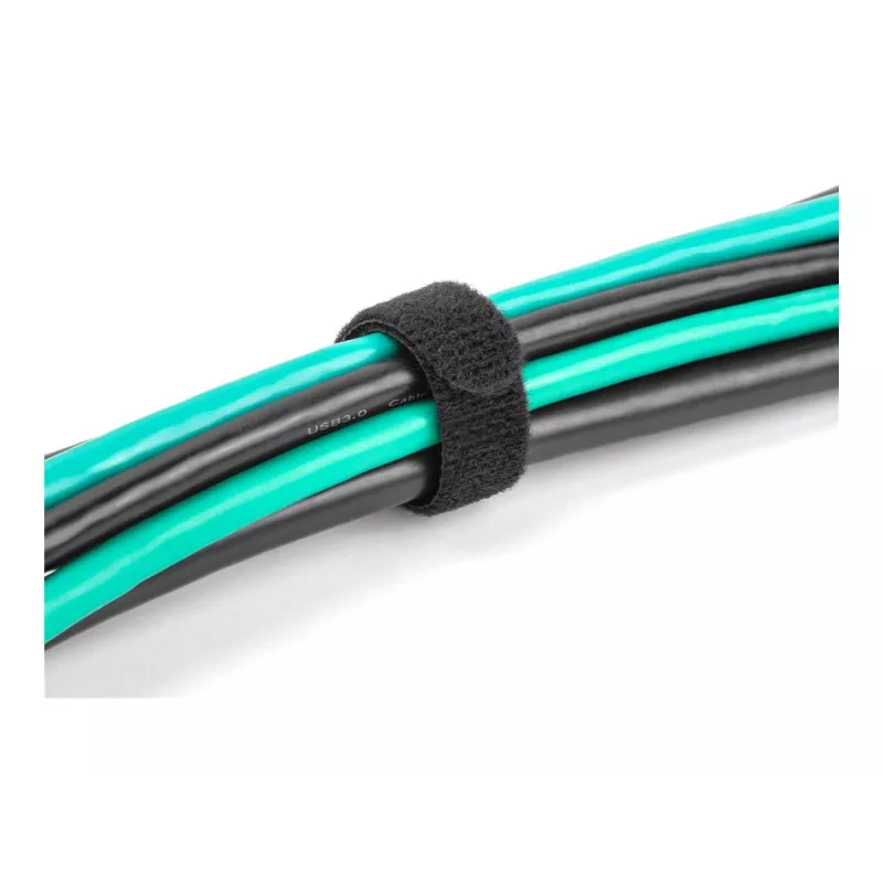 Abraçadeira de cabos de velcro DeLOCK 19075 300x12mm preta 10 unid.