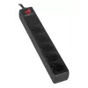 Proteção contra sobretensões Gembird SPG5-C-10 preto 5 tomadas AC 250V 3m
