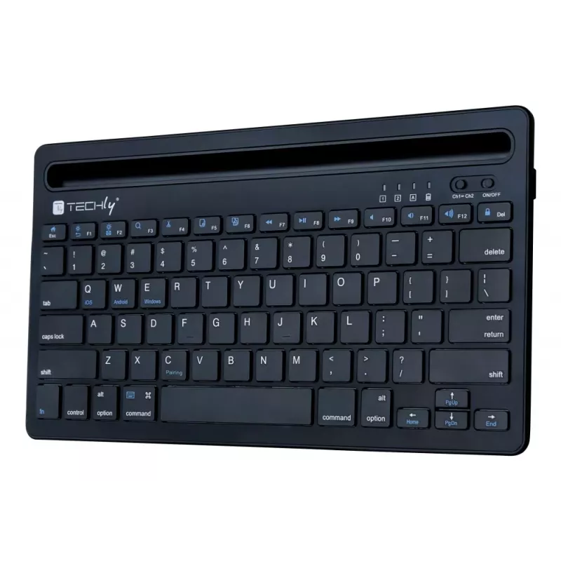 Techly ICTBK102U Teclado Universal Bluetooth QWERTY Inglês Preto