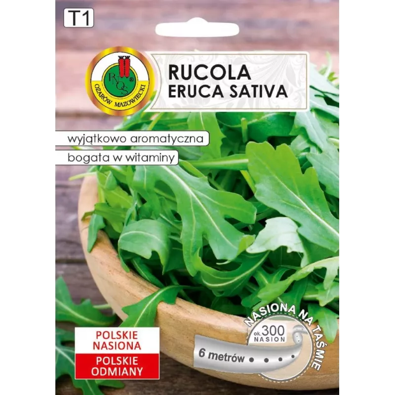 PNOS rúcula Eruca sativa sementes em fita, 6 m