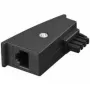 Wentronic Goobay - adaptador de rede - TAE-F (M) para RJ-45 (2 polos) (F) - 5,3 m - preto (95139)