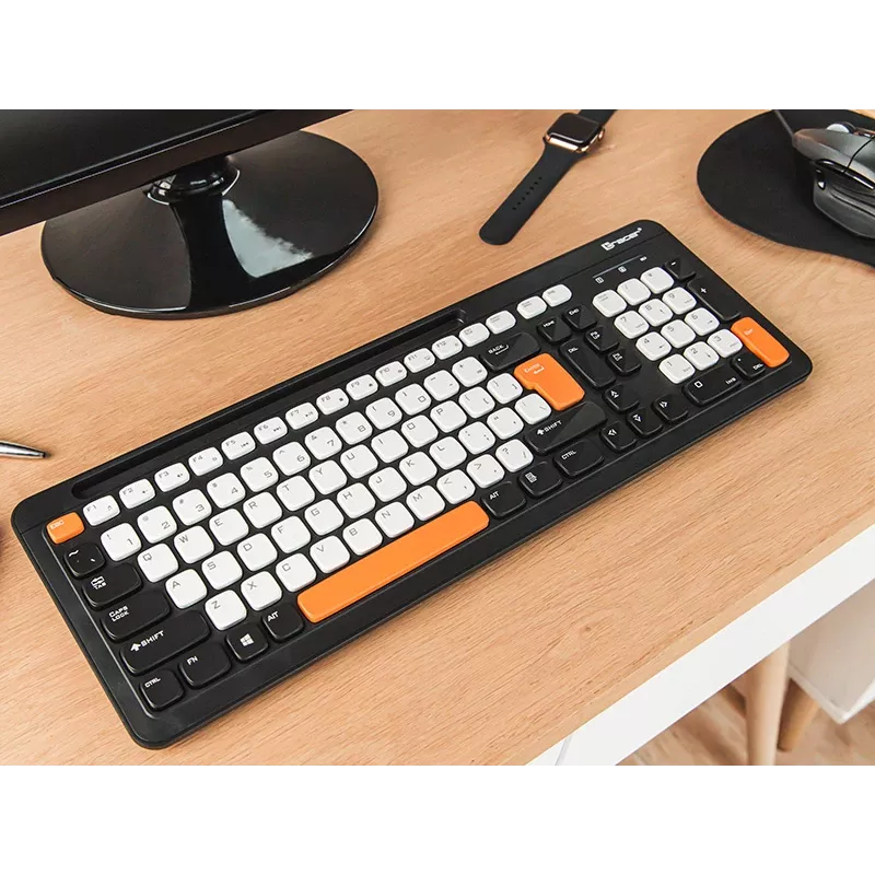 Teclado sem fios Tracer Greg RF, 2,4 GHz, tamanho completo, preto