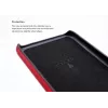 Capa traseira com compartimento para cartões VixFox para iPhone X/XS — vermelho-rubi, capa traseira com compartimento para cartões integrado