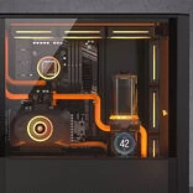 Corsair iCUE LINK XD6 RGB Elite LCD combo de bomba e reservatório, preto