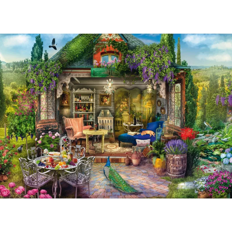 Casa de jardim Glück in den Weinbergen, puzzle 1000 peças