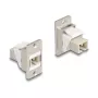 Módulo Keystone DeLOCK para montagem em painel fibra ótica SC simplex conector fêmea-conector fêmea cónico bege