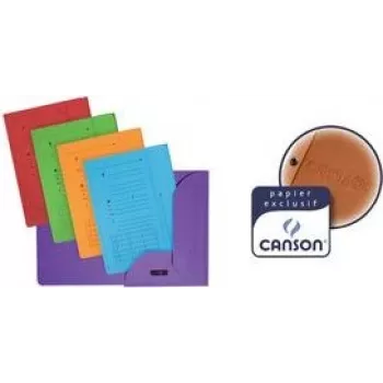 Pasta de classificação ELBA ULTIMATE com 2 abas, A4, vermelha, cartão CANSON 240 g/m², abas pré-impressas - pack de 25 (1031100)