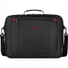 Mala para portátil Wenger BQ 16 Clamshell — capa preta repelente à água para portáteis de 16 polegadas, capa de proteção robusta
