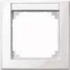 Placa de parede / tampa de interruptor Merten 470119, branco, moldura de cobertura simples