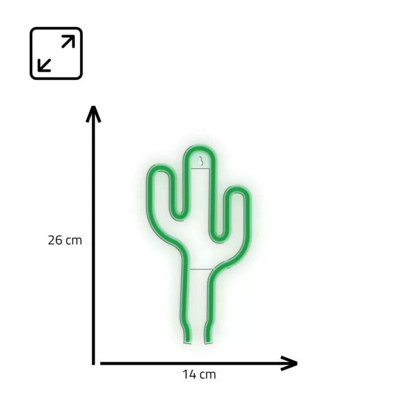 Luz néon MANTA SNL74GN verde cato — letreiro néon decorativo, modelo SNL74GN