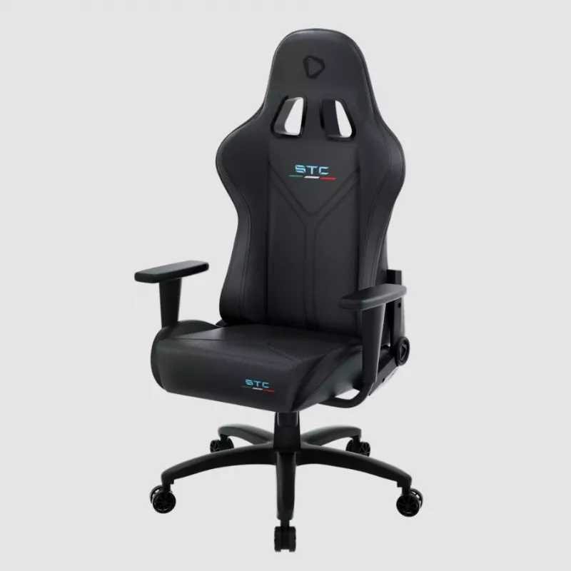 Cadeira gaming Onex STC Tribute Hardcore preto — assento ergonómico para PC/consola, altura ajustável e reclinável