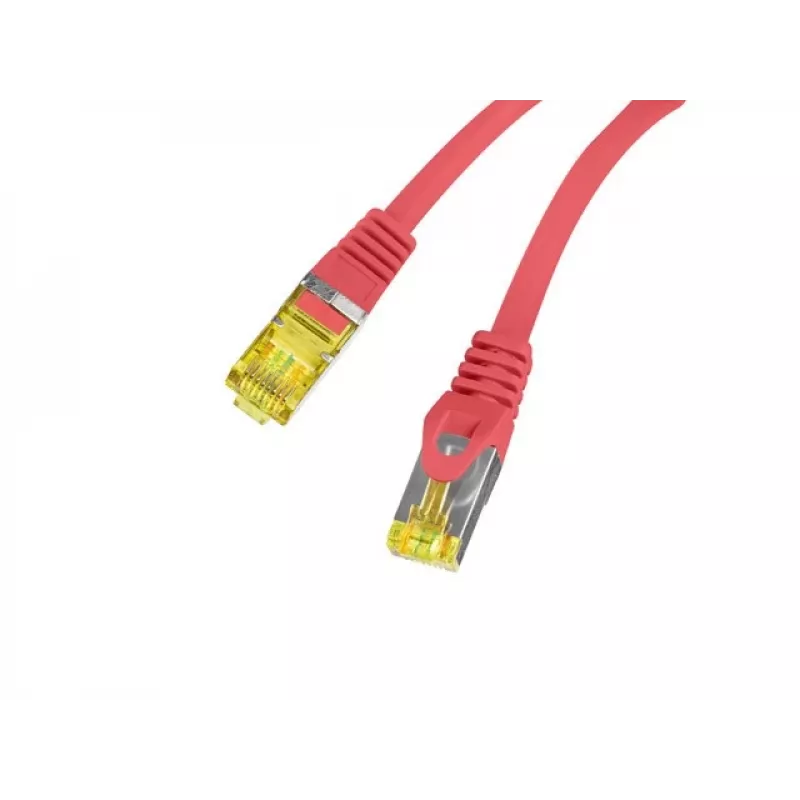 Cabo de rede Lanberg PATCHCORD KAT.6A S/FTP LSZH CU 1M vermelho