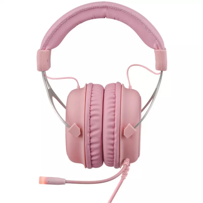 Deltaco GAM-030-P auscultadores e headset com fios headband gaming USB Type-A rosa (GAM-030-P)
