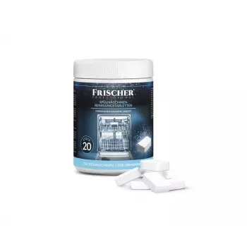 Pastilhas de limpeza para máquina de lavar loiça FRISCHER FR00206 20 unid. 16 g — pastilhas de limpeza e descalcificação para máquina de lavar loiça