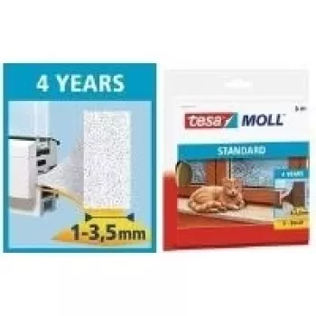 Espuma de vedação TESA 05559-00100 fita de vedação 6 m branco