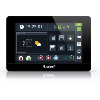 Painel de controlo tátil SATEL INT-TSI-B painel de parede LCD de 7 polegadas para sistemas de segurança