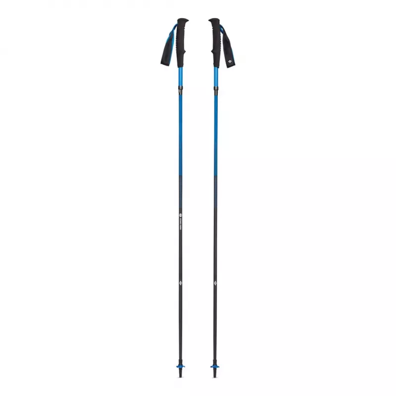 Bastões de trekking Black Diamond Distance Carbon Z, haste em carbono dobrável, 120 cm, 280 g, 3 partes